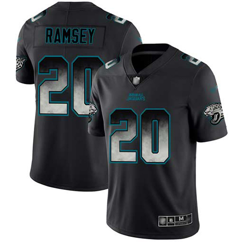 Nike Jacksonville Jaguars 20 Jalen Ramsey Black Men Stitched NFL Vapor Untouchable Limited Smoke Fashion Jersey